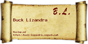 Buck Lizandra névjegykártya